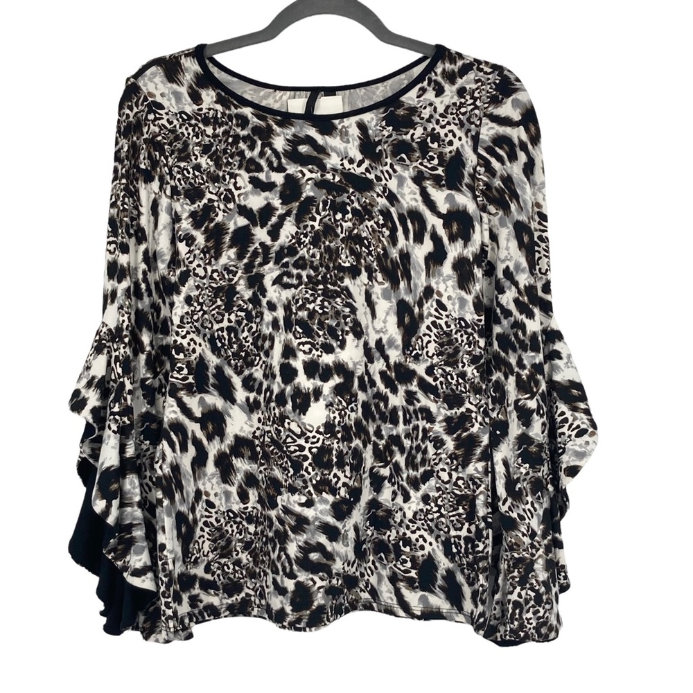 Gorgeous NWTS Kay Celine Size XS Polyester Spandex Animal Print Alyssa Blouse